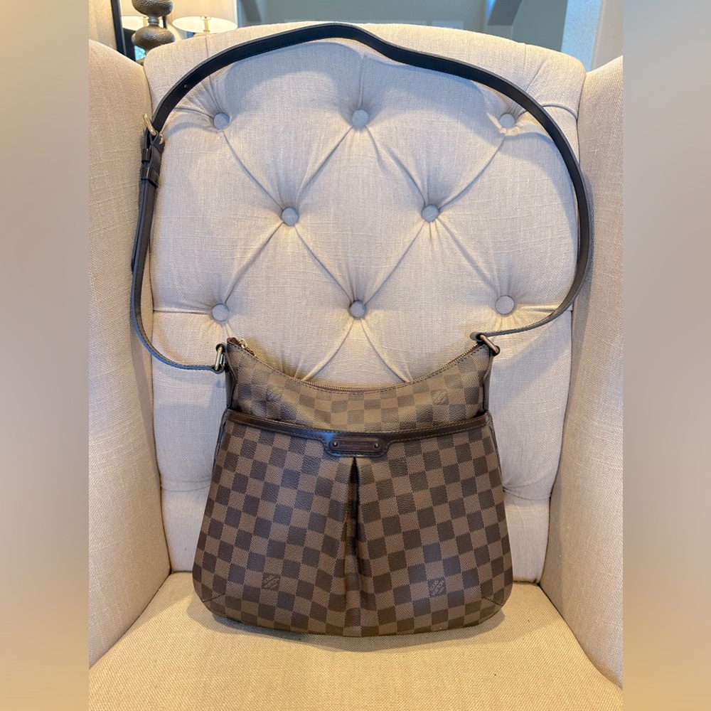 LOUIS VUITTON Damier Ebene Bloomsbury PM Crossbody Bag